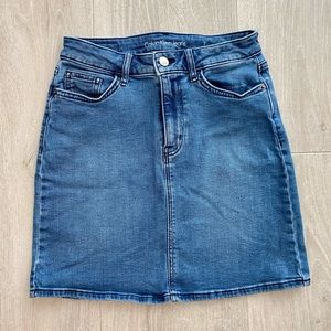 Calvin Klein Jeans Denim Jean Mini skirt.  Size 2.